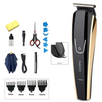HKM-158675 Dual-Purpose Electric Hair Clipper Set with Ceramic Blades and Waterproof Design for Children and Adults
