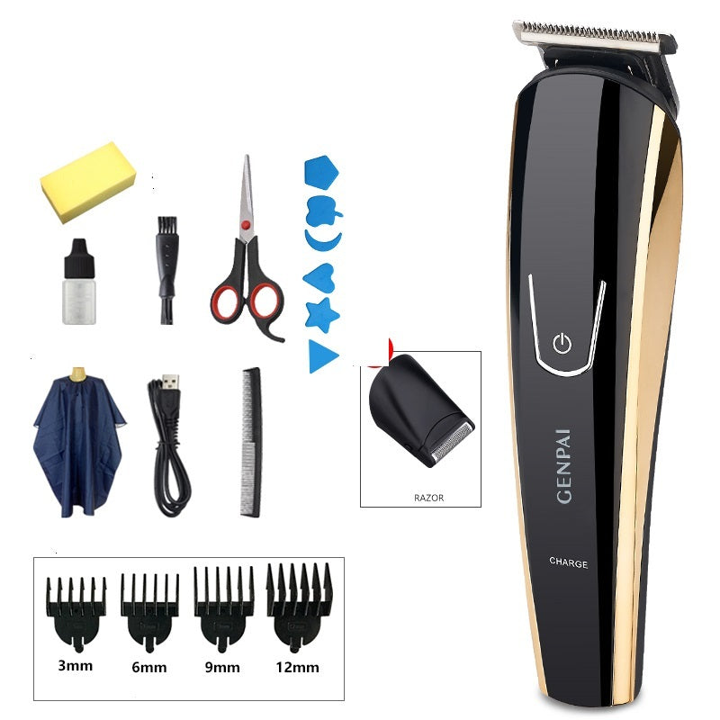 KTX-158675 Dual-Purpose Electric Hair Clipper Set with Ceramic Blades and Waterproof Design for Children and Adults
