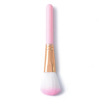 HKM-263315 Mini 5-Piece Makeup Brush Set with Short Plastic Handles and Soft Fiber Bristles