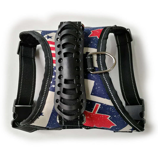 HKM-104723 Comfortable No-Strangle Dog Chest Strap Made of Oxford Cloth, EVA, and Mesh for All Dog Sizes