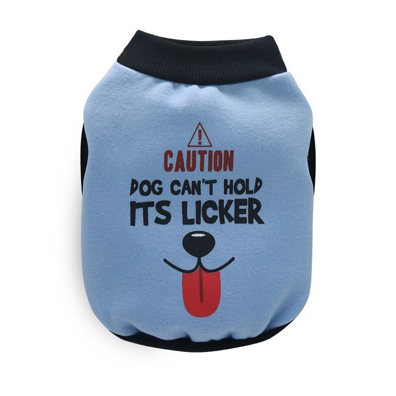 HKM-655379 Flannelette Pet Vest in Grey with Edge Color Options