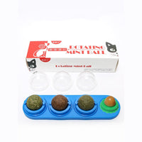 HKM-298195 Rotating Licking Music Cat Toy with Catnip and Multiple Flavor Balls