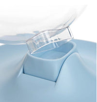 HKM-915155 Adjustable Three-Angle Cat Bowl in White, Pink, and Blue - Designed to Rotate Without Tipping