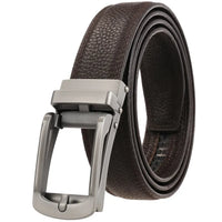 HKM-069651 Men's Genuine Leather Belt, Model LY33-23426-5, Durable & Stylish Design