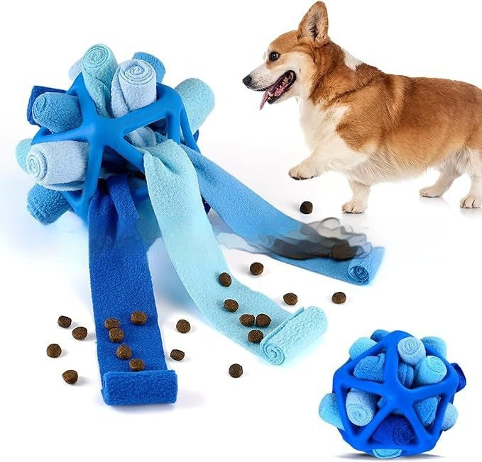 HKM-328659 Interactive Pet Sniffing Ball - Colorful Chew Toy for Enrichment and Play