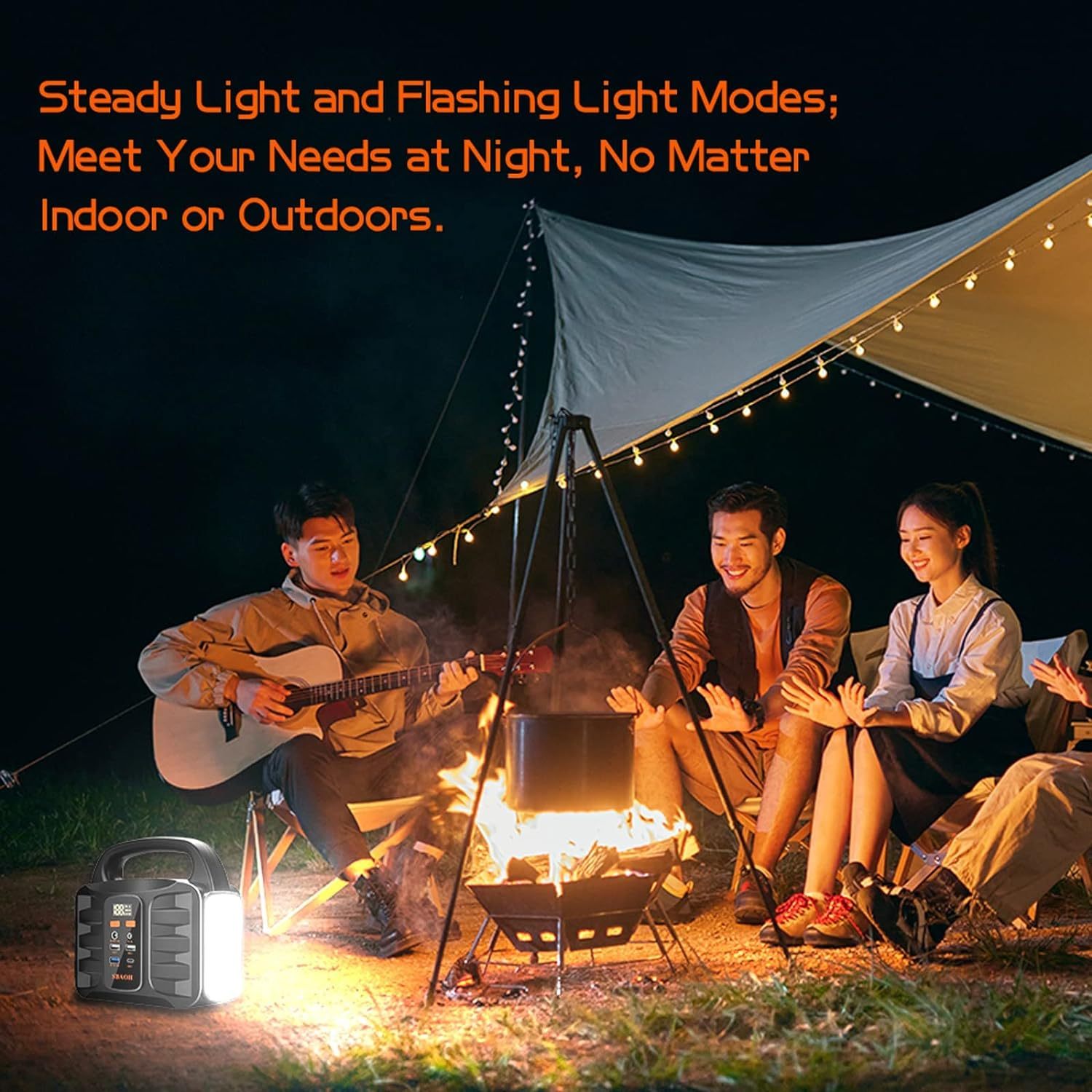 KTX-988499 150W Portable Power Station - 155Wh Lithium-Ion Battery, Multiple Output Options, Ideal for Travel, Camping, and Emergency Use