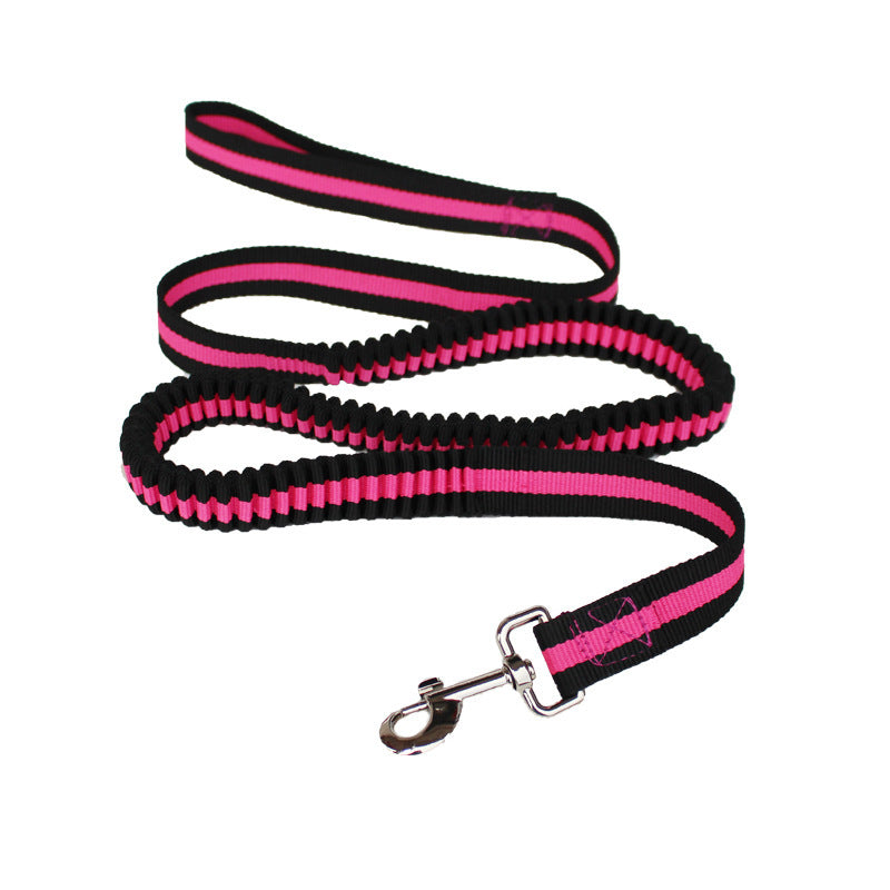 HKM-380371 Durable Nylon Pet Leash with Hand Holding Rope for Comfortable Outdoor Activities