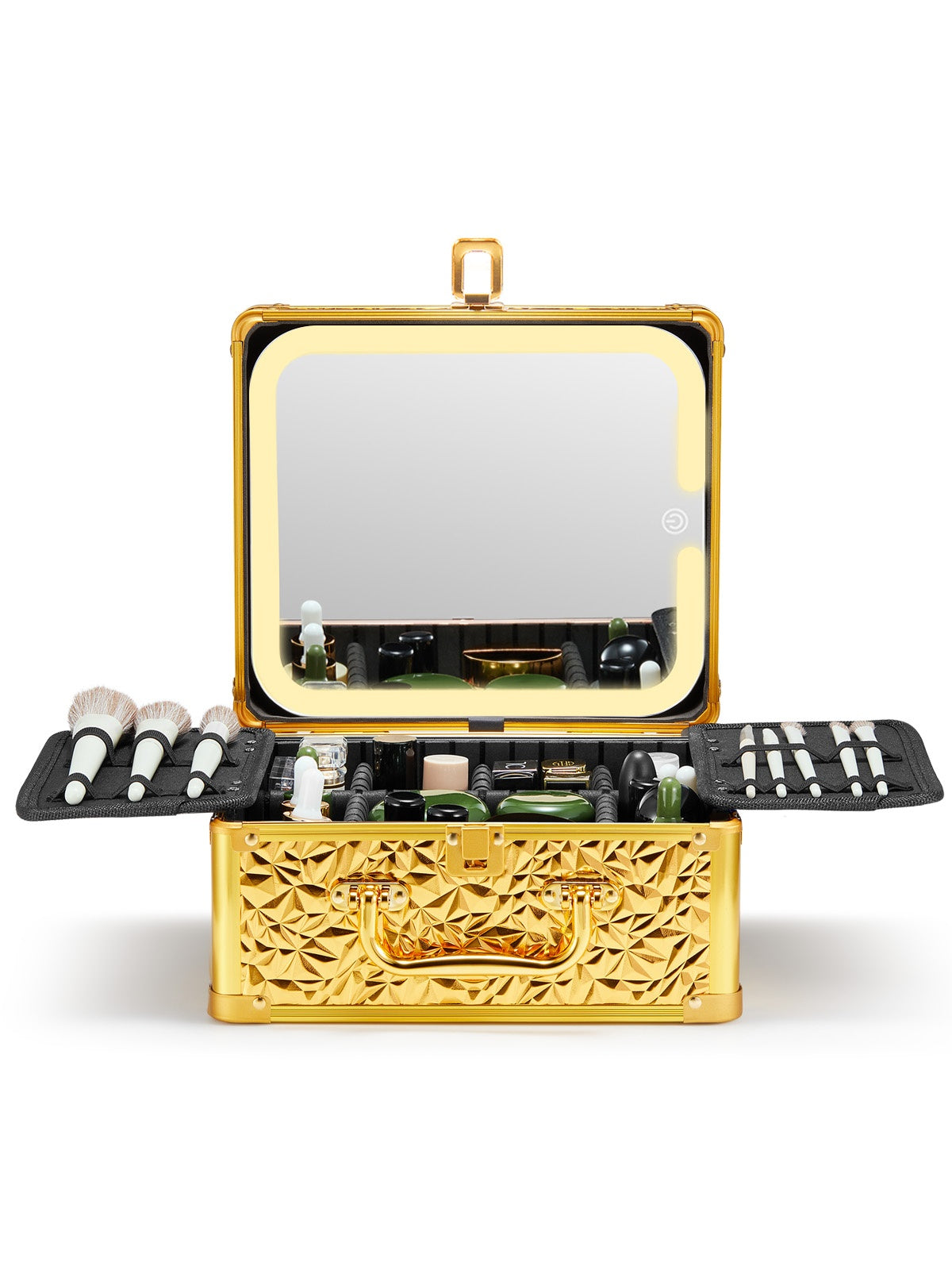 HKM-253459 Lighted Makeup Mirror with Detachable Magnetic Design and Adjustable Brightness Settings