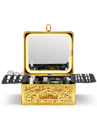 HKM-253459 Lighted Makeup Mirror with Detachable Magnetic Design and Adjustable Brightness Settings