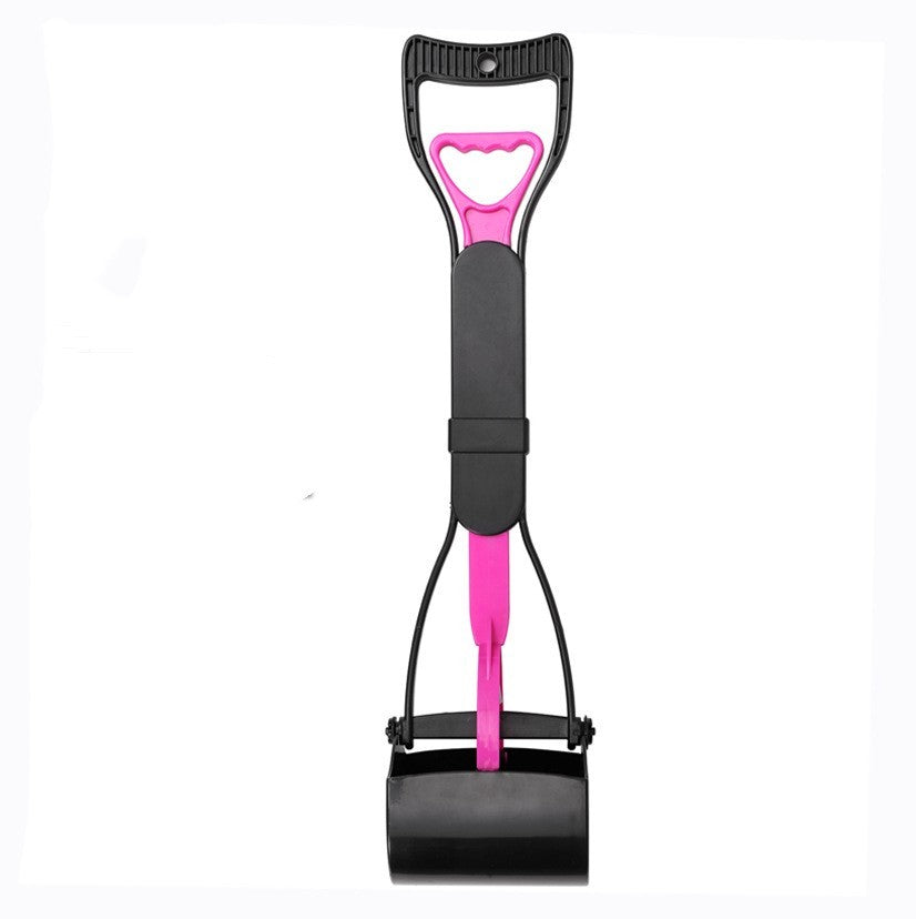HKM-505875 Pet Toilet Picker with Long Handle - Durable Plastic Design for Easy Waste Cleanup