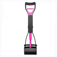 HKM-505875 Pet Toilet Picker with Long Handle - Durable Plastic Design for Easy Waste Cleanup