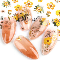 HKM-940499 Floral Nail Stickers Collection - Assorted Designs for Creative Nail Art