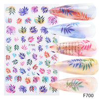 HKM-940499 Floral Nail Stickers Collection - Assorted Designs for Creative Nail Art