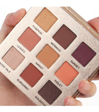 HKM-719763 Golden 9-Color Matte Eyeshadow Palette - Versatile and Vibrant Shades