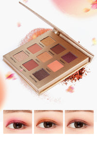 HKM-719763 Golden 9-Color Matte Eyeshadow Palette - Versatile and Vibrant Shades