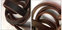 HKM-280915 Leather Dog Traction Rope for Training - 2 Meter Extended Telescopic Design, Ideal for Medium to Large Breeds