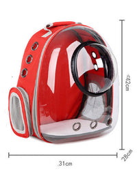 HKM-268371 Transparent Cat Carrier Bag with Ventilated Design