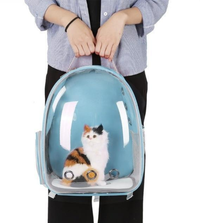 HKM-268371 Transparent Cat Carrier Bag with Ventilated Design