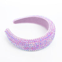 HKM-749587 Baroque Rhinestone Wide-Edged Hair Band in Multiple Colors