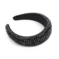 HKM-749587 Baroque Rhinestone Wide-Edged Hair Band in Multiple Colors