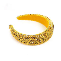 HKM-749587 Baroque Rhinestone Wide-Edged Hair Band in Multiple Colors