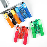 HKM-593107 Adjustable Fitness Skipping Rope with Counting Function for Adults