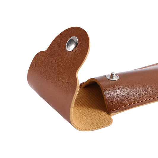 HKM-759123 Vintage PU Leather Razor Storage Holster for Men - Compact and Stylish Design