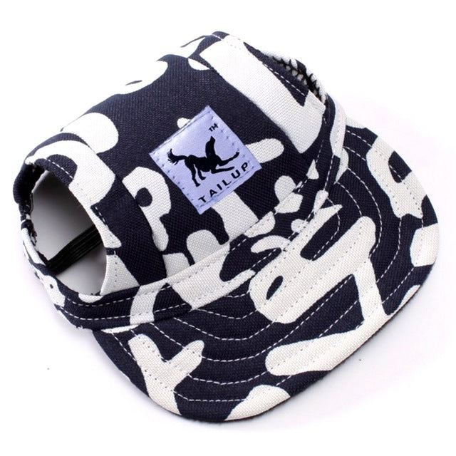 HKM-940755 Dog's Baseball - Canvas and Denim Options in Red, Black, Blue, Camouflage, Leopard, and More (S-XL)