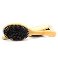 HKM-120083 Natural Boar Bristle Hairbrush with Bamboo Handle for All Hair Types