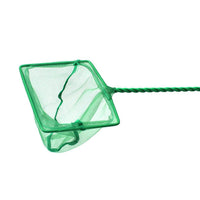 HKM-565907 Telescopic Fishing Net for Aquarium - Round & Square Sizes Available 3-12 Inches, Green