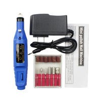 HKM-003731 Electric Nail Polisher with Adjustable Speed and Multiple Grinding Heads for Professional Nail Care