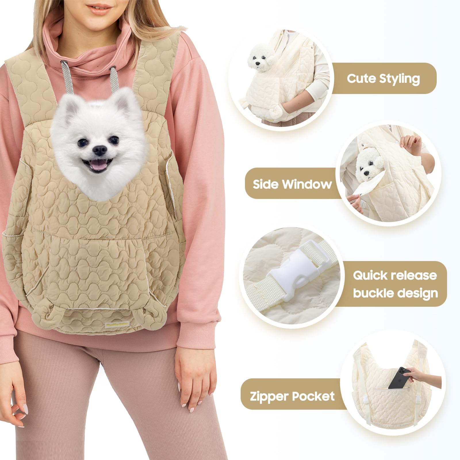 HKM-872851 Large Capacity Breathable Portable PET Chest Bag for Convenient Travel