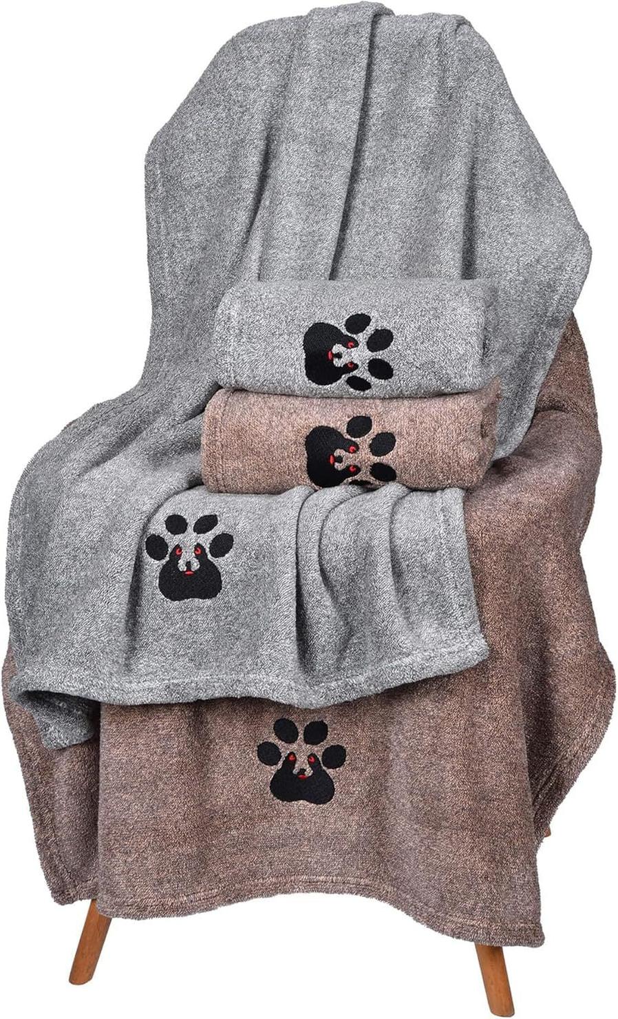 JMT-642570 Super Absorbent Microfiber Bath Towel for Dogs and Cats - Fast-Drying, Soft, and Ideal for Travelling and Grooming