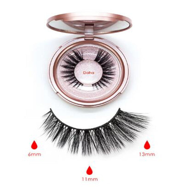 HKM-600211 Five Magnetic Eyelash Set with Eyeliner - High Temperature Wire Material