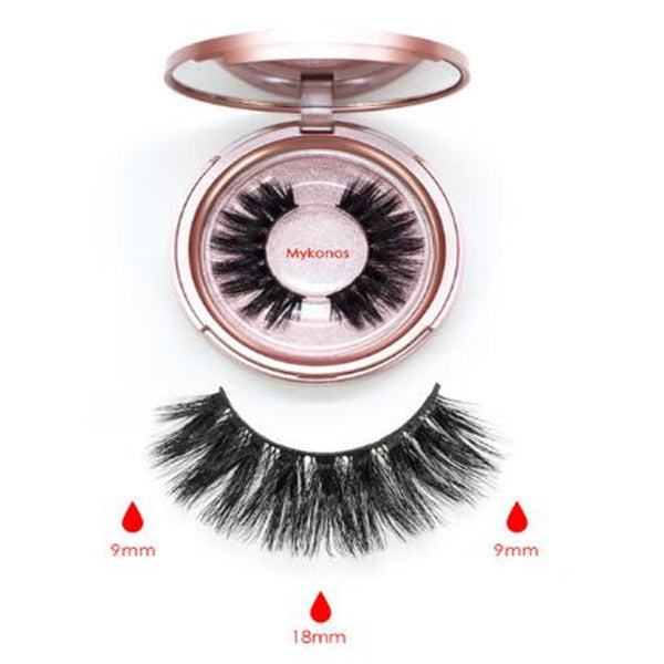 HKM-600211 Five Magnetic Eyelash Set with Eyeliner - High Temperature Wire Material