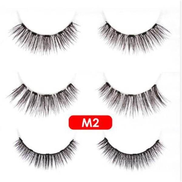 HKM-600211 Five Magnetic Eyelash Set with Eyeliner - High Temperature Wire Material