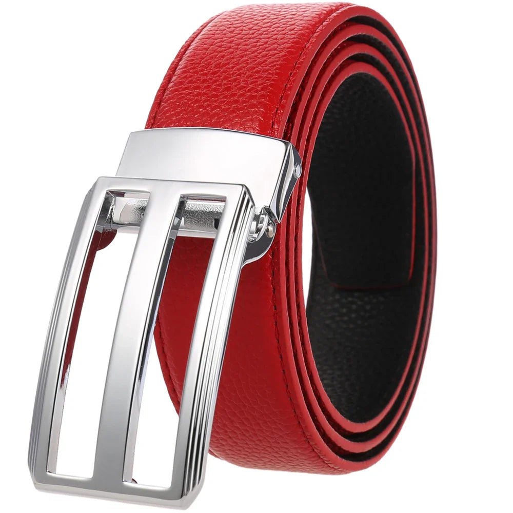 HKM-114771 Soft Cowhide Leather Casual Punch Belt - Model LY35-0302-5