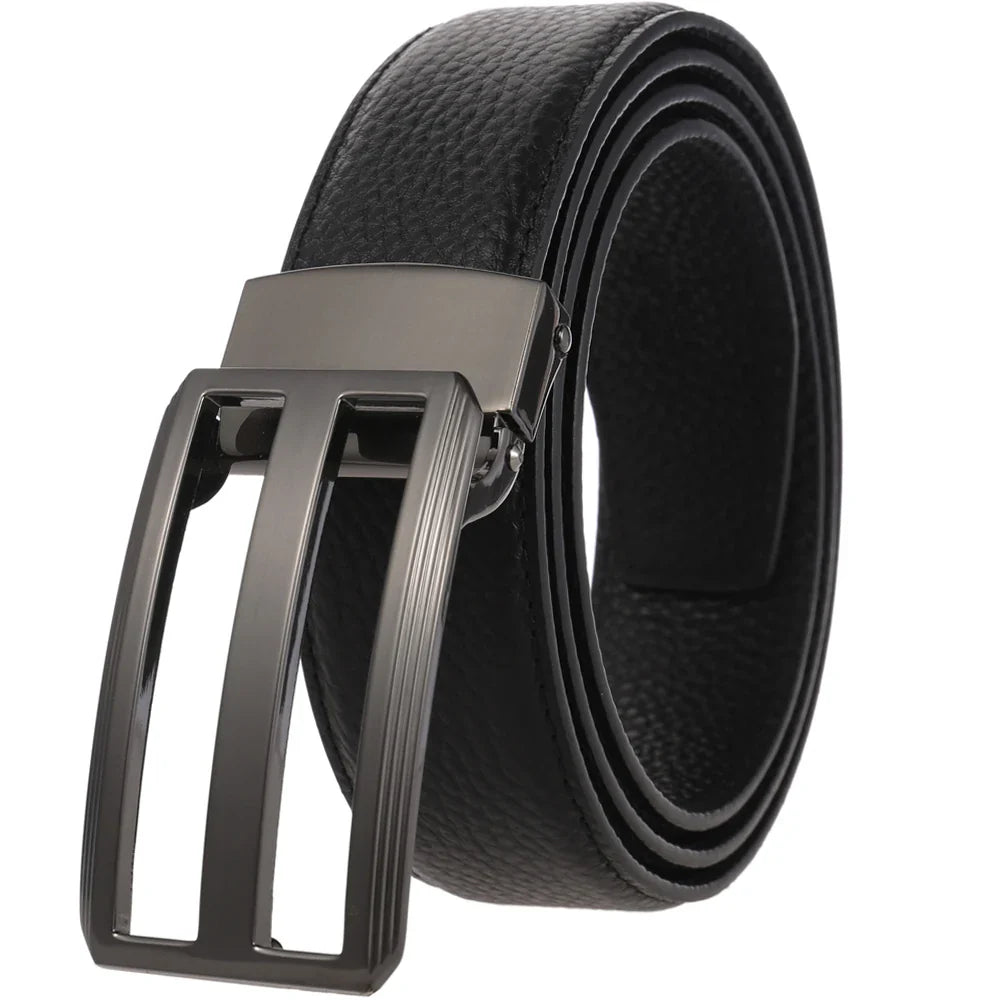 HKM-114771 Soft Cowhide Leather Casual Punch Belt - Model LY35-0302-5