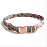 HKM-913235 Pet Collar with Metal Buckle and Bow - Adjustable, Various Colors & Traction Rope Included