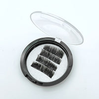 HKM-828435 Glue-Free Magnetic Eyelashes - Light, Soft, and Naturally Curled False Lashes (Two Pairs)