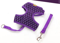 HKM-194131 Breathable Mesh Dog Leash with Flash Diamond Nylon for Comfortable Walks