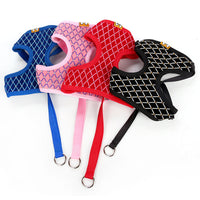 HKM-194131 Breathable Mesh Dog Leash with Flash Diamond Nylon for Comfortable Walks