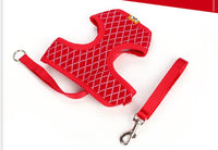 HKM-194131 Breathable Mesh Dog Leash with Flash Diamond Nylon for Comfortable Walks