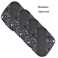 HKM-657363 Bamboo Charcoal Washable Sanitary Napkin - 6x20CM with Waterproof Fabric and Soft Inner Layer