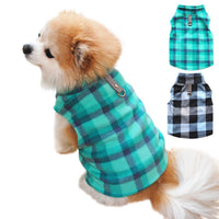 HKM-445779 Plaid Fleece Sweater for Pets - Cozy and Stylish Dog and Cat Clothing