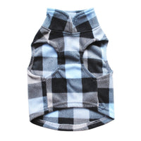 HKM-445779 Plaid Fleece Sweater for Pets - Cozy and Stylish Dog and Cat Clothing