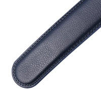 HKM-785939 Men's Casual 3.5CM Wide Blue Belt - Stylish & Versatile Accessory
