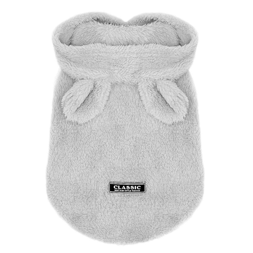 HKM-729811 Cozy Cotton Dog Coat in Gray, Pink, and Apricot ¨C Multiple Sizes Available