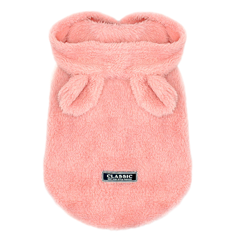 HKM-729811 Cozy Cotton Dog Coat in Gray, Pink, and Apricot ¨C Multiple Sizes Available