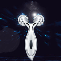 HKM-771987 V Facial Massager - Body Roller with Stainless Steel and ABS Resin, 135g